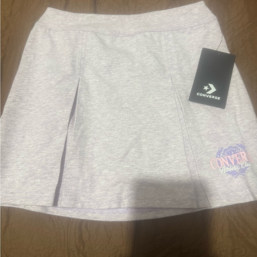 Converse Women's Mini Skirt - Light Gray
